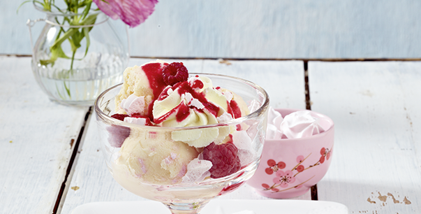 Elderflower-lemon ice cream