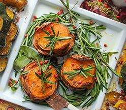 Rosemary Apricot Sweet Potato Stacks